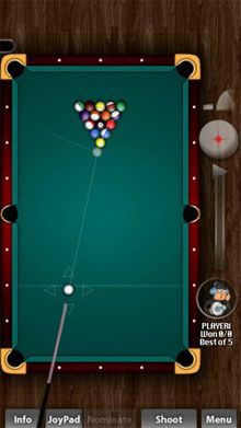 بازی بیلیارد Pool Rebel 5.02 برای گوشی های نوکیا سیمبیان ۳